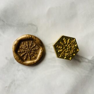 Hexagon Snowflake Wax Stamp