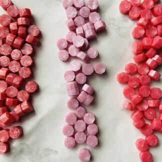 Shades Of Pink Wax Beads - 100pc