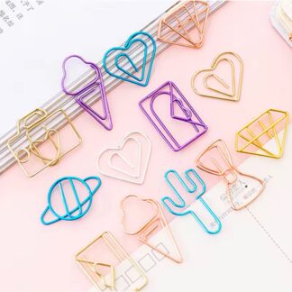 Cute Shaped Paper Clips - 10pcs